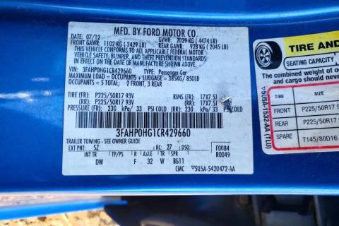 Photo of 2012 Ford Fusion