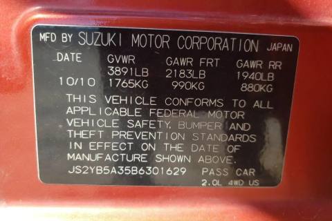 Photo of 2011 Suzuki Sx4