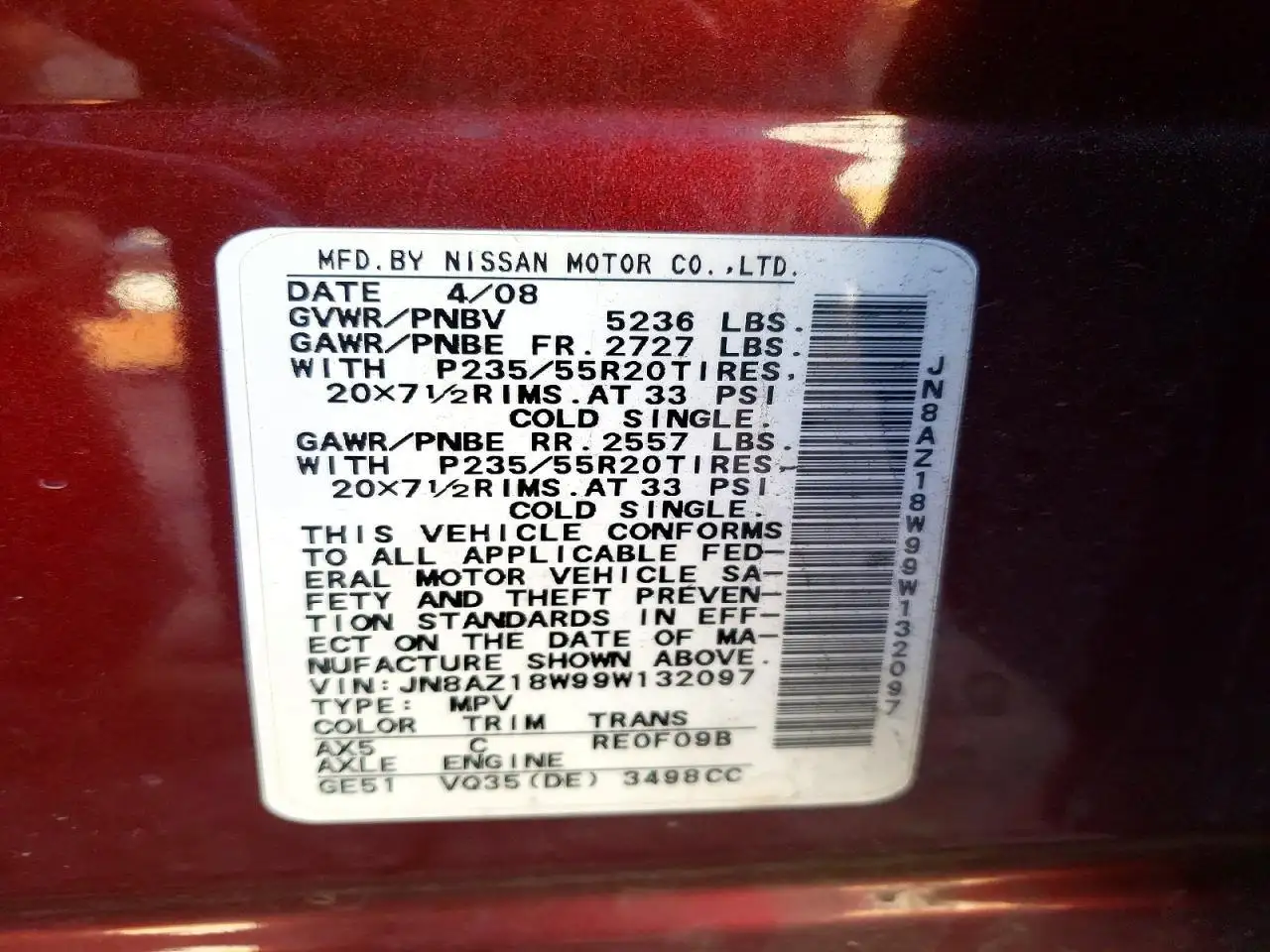 Photo of 2009 Nissan Murano