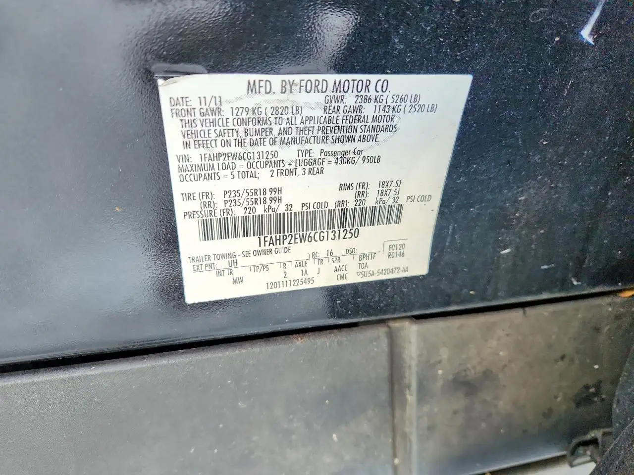 Photo of 2012 Ford Taurus