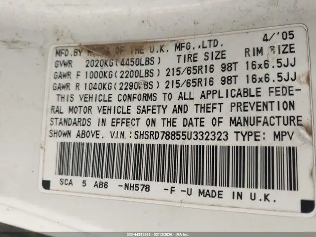 Photo of 2005 Honda Cr-V