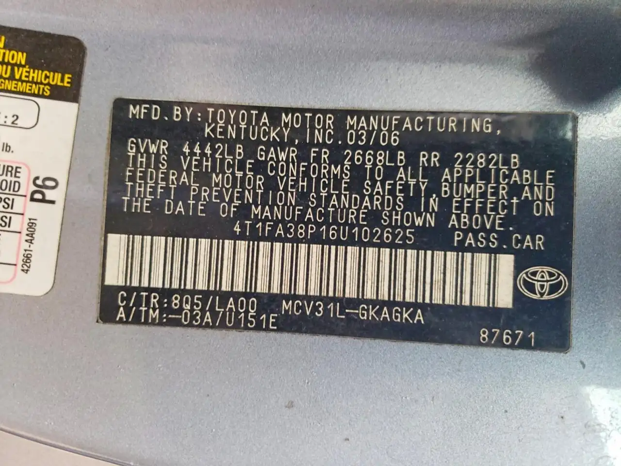 Photo of 2006 Toyota Solara