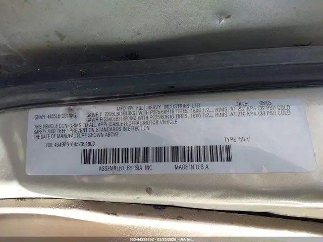Photo of 2005 Subaru Legacy