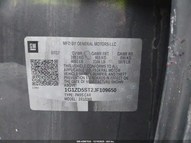 Photo of 2018 Chevrolet Malibu