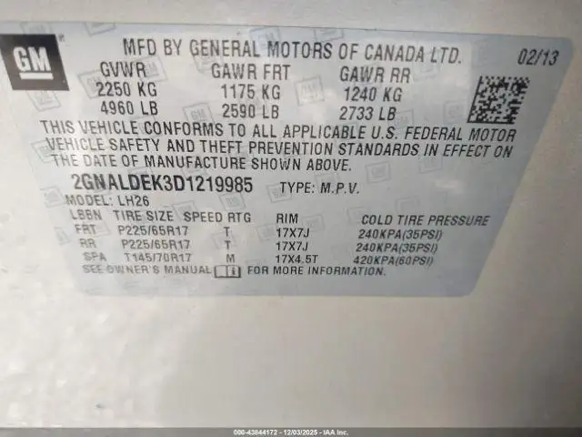 Photo of 2013 Chevrolet Equinox