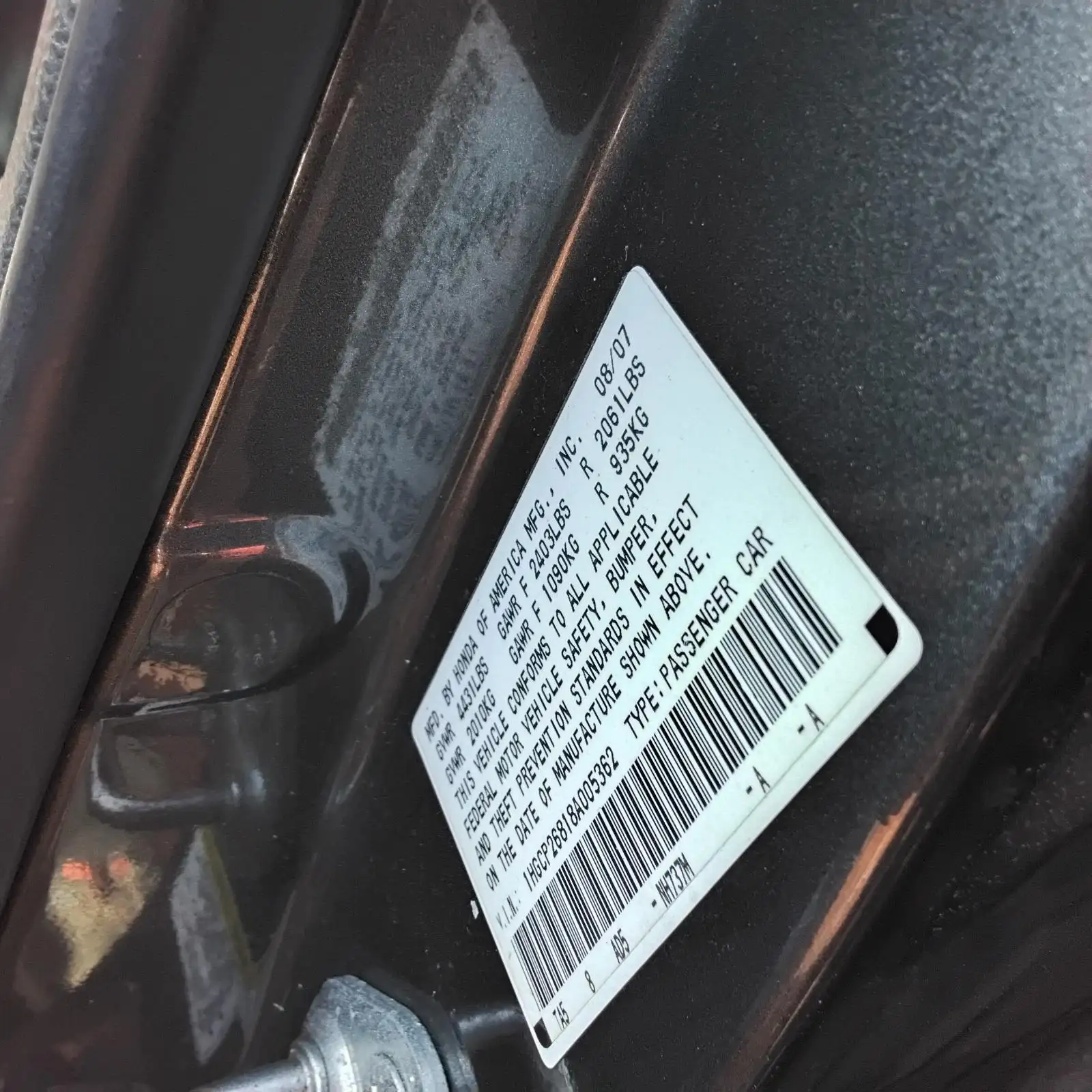 Photo of 2008 Honda Accord