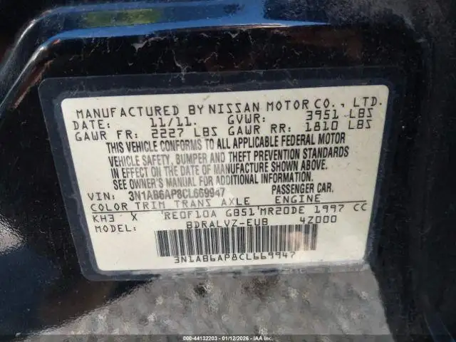 Photo of 2012 Nissan Sentra