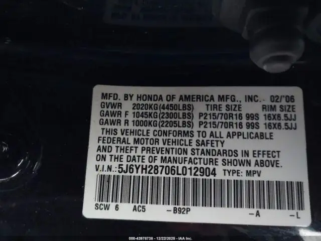 Photo of 2006 Honda Element