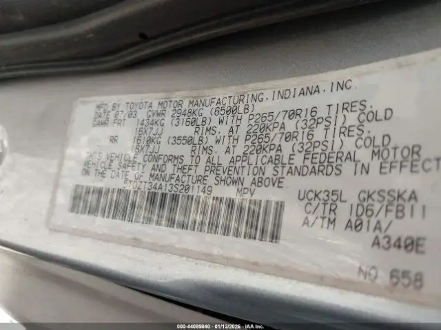Photo of 2003 Toyota Sequoia