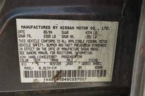 Photo of 2005 Nissan Altima