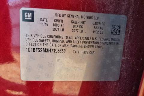 Photo of 2017 Chevrolet Cruze