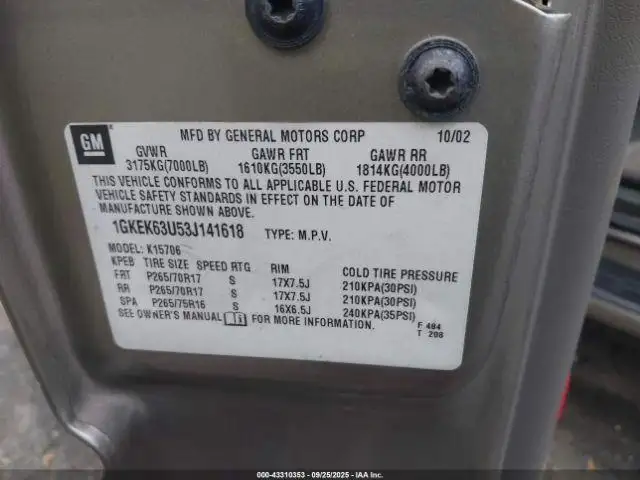 Photo of 2003 Gmc Yukon