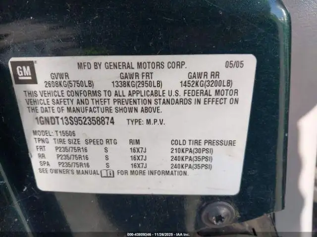 Photo of 2005 Chevrolet Trailblazer