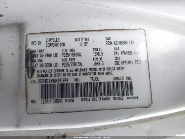 Photo of 1998 Dodge Dodge 1500 Van