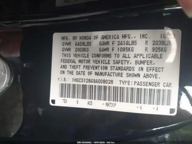 Photo of 2009 Honda Accord