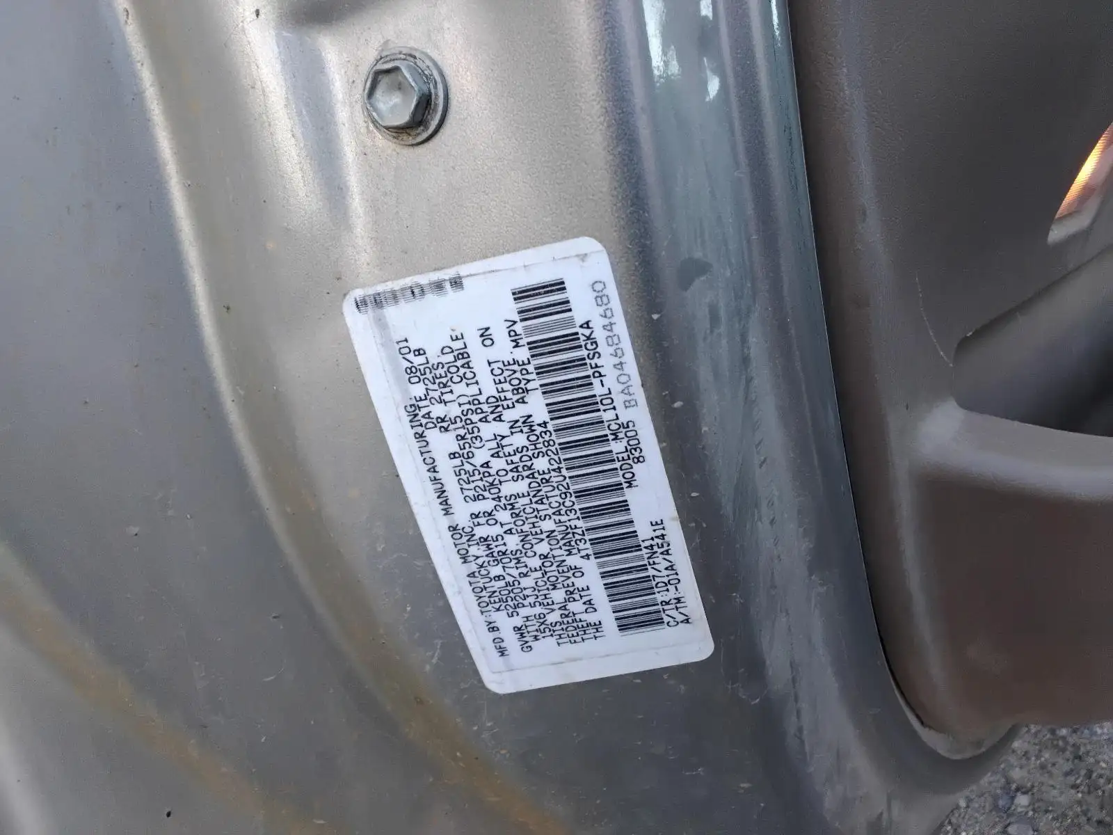 Photo of 2002 Toyota Sienna