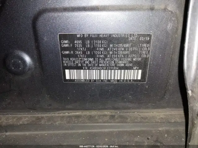 Photo of 2015 Subaru Legacy