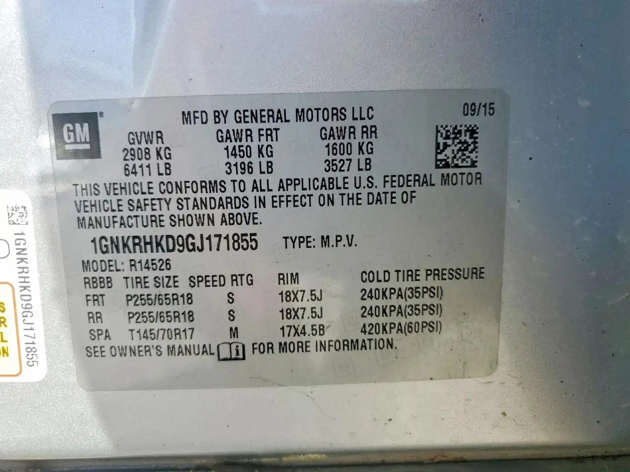 Photo of 2016 Chevrolet Traverse